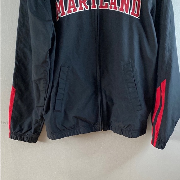 Nike Black and Red Raincoat Full Zip High Collar - Picture 2 of 16